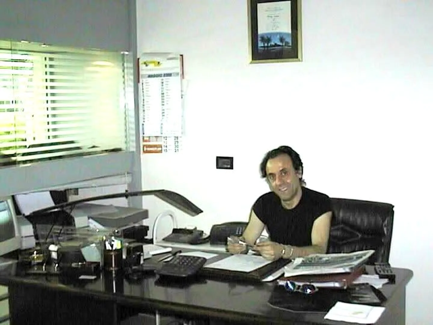 Rodolfo Pacifico in his studio